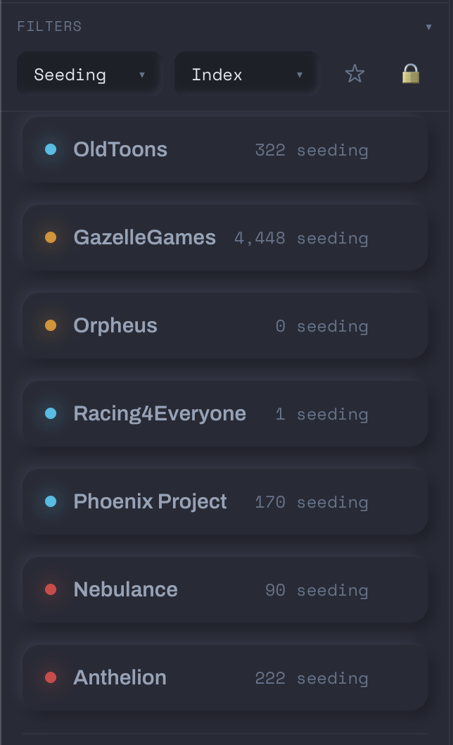PulseDot states showing healthy, warning, and error